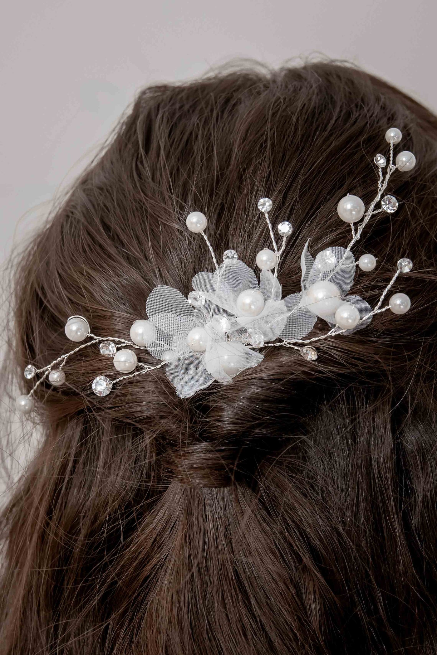 Kleiner Braut Haarkamm mit Verzierung