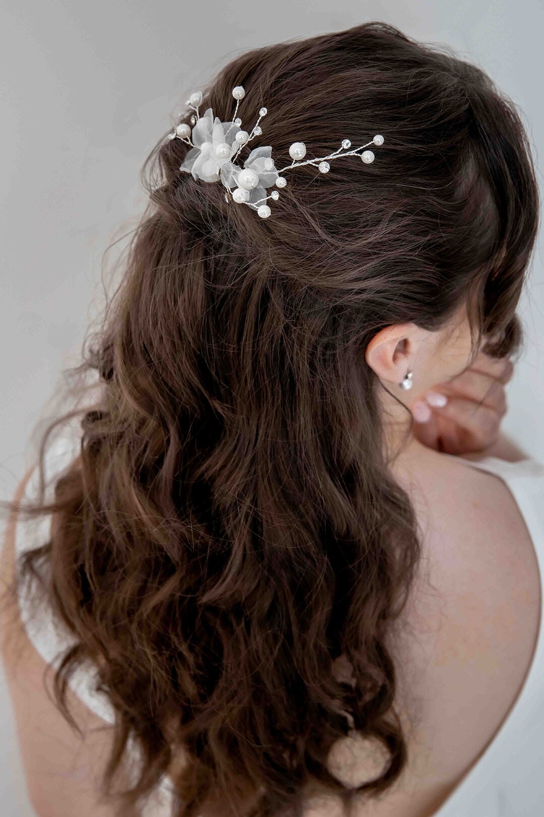 Kleiner Braut Haarkamm mit Verzierung