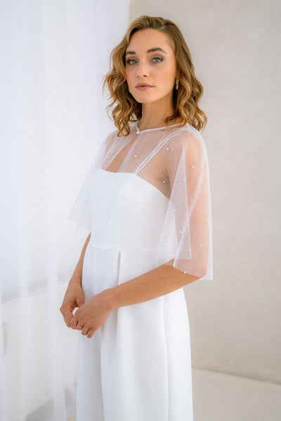 Kurzes Braut Cape – Lamis noni Selected