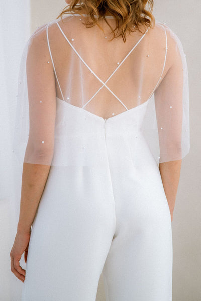 Kurzes Braut Cape – Lamis noni Selected