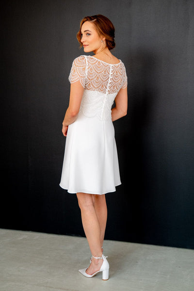 Kurzes Slip Dress in Ivory – Mirel noni One