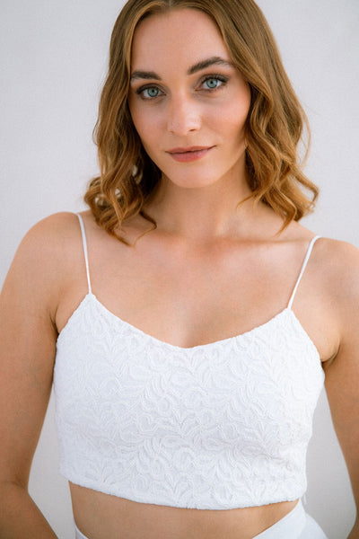 Kurzes Spitzentop – Aveline noni
