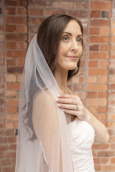 Langer, verzierter Schleier | The Perfect Bridal Company