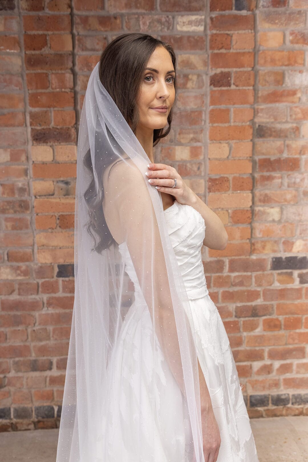 Langer, verzierter Schleier | The Perfect Bridal Company