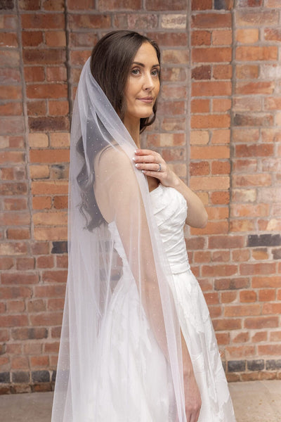 Langer, verzierter Schleier | The Perfect Bridal Company