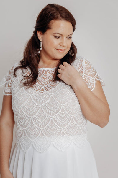 Midi Chiffonrock für die Hochzeit – Emmi noni Curvy OUTLET