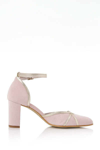 Pastellfarbene Brautschuhe – Nowi Powder Pink Suede