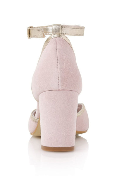 Pastellfarbene Brautschuhe – Nowi Powder Pink Suede