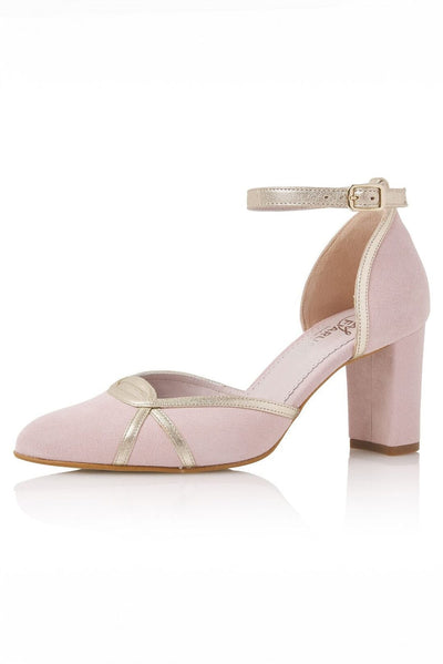 Pastellfarbene Brautschuhe – Nowi Powder Pink Suede