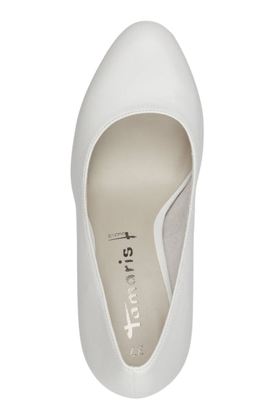 Plateau Pumps für die Hochzeit in Matt-Weiß – Tamaris