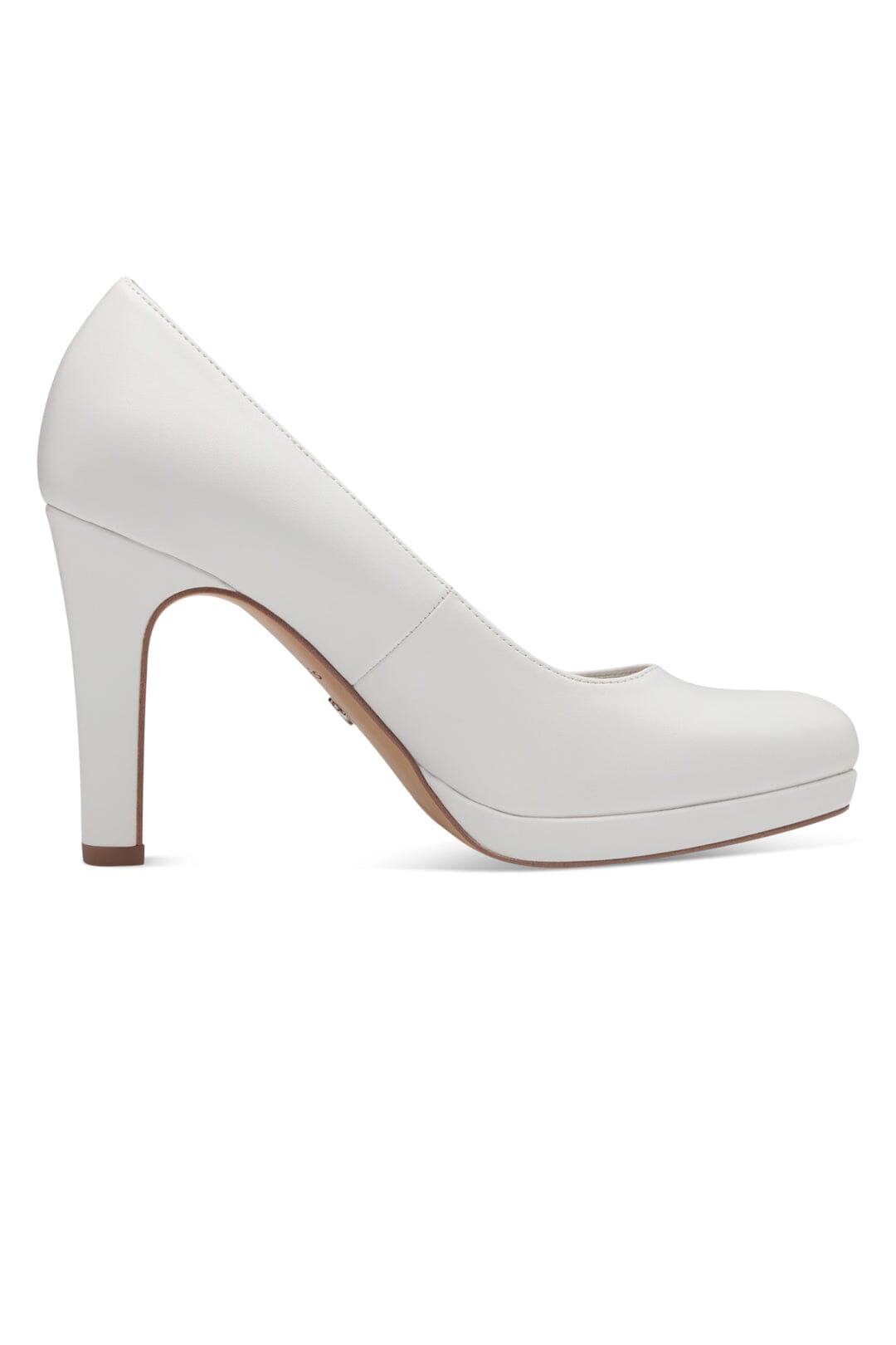 Plateau Pumps für die Hochzeit in Matt-Weiß – Tamaris