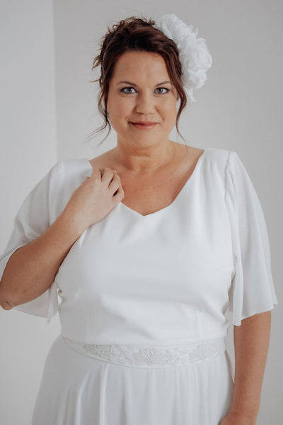 Plus Size Braut Top mit weiten Ärmeln – Amelie noni Curvy