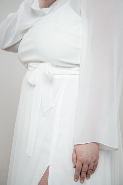 Plus Size Chiffon-Braut Top – Beeke noni Curvy