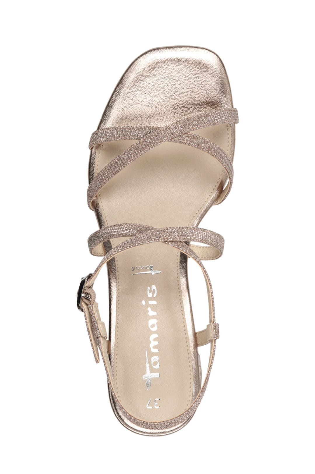 Damen Sandalen Sandalen Rosa Blockabsatz Rose Gold Bridal Sandals