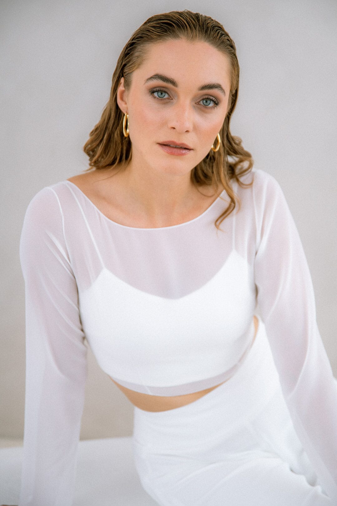Rückenfreies Chiffon-Braut Top – Beeke noni