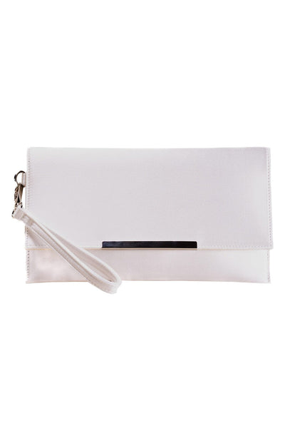 Ivory Satin Clutch Ivory Hochzeit Braut Satin Clutch – Simone