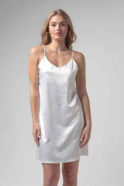 Satin-Nachthemd mit "Bride"-Schriftzug