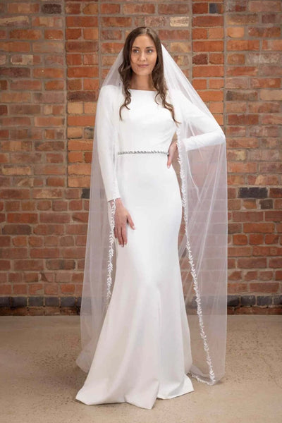 Schleier mit Blattstickerei | The Perfect Bridal Company