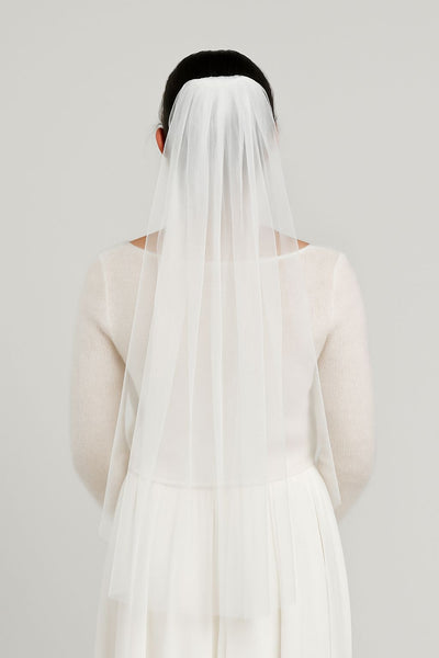 Simple Elbow Length Soft Tulle Veil