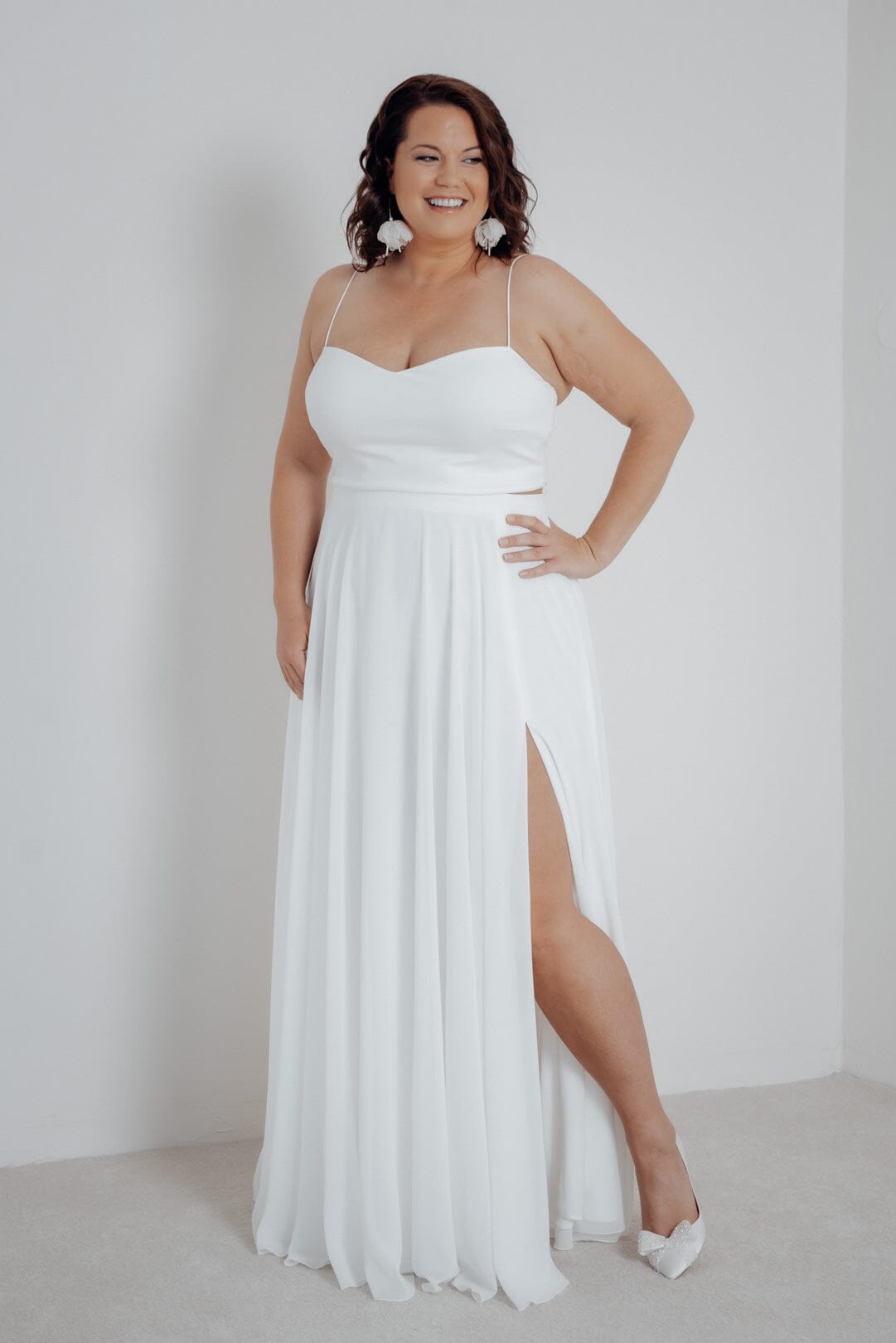 Schlichtes Top mit Herzausschnitt – Pina noni Curvy