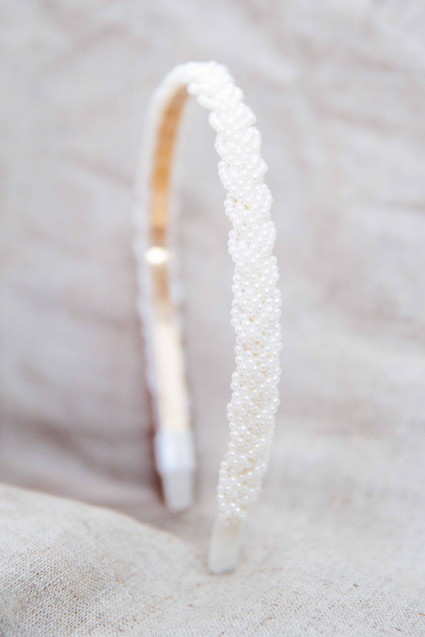 Schmaler Perlen-Haarreif | The Perfect Bridal Company