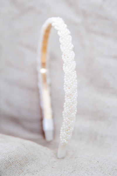 Schmaler Perlen-Haarreif | The Perfect Bridal Company