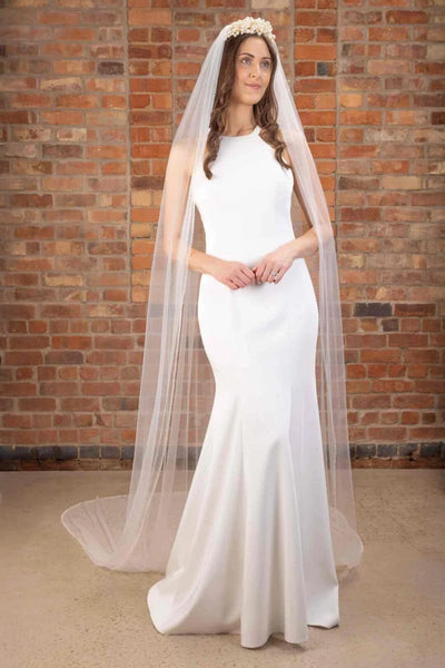 Softtüll-Schleier mit Perlenborte | The Perfect Bridal Company
