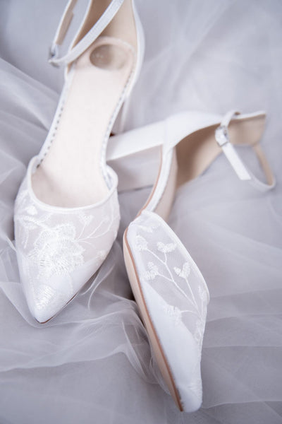 Spitze Brautschuhe  – Milan Ivory Lace | The Perfect Bridal Company