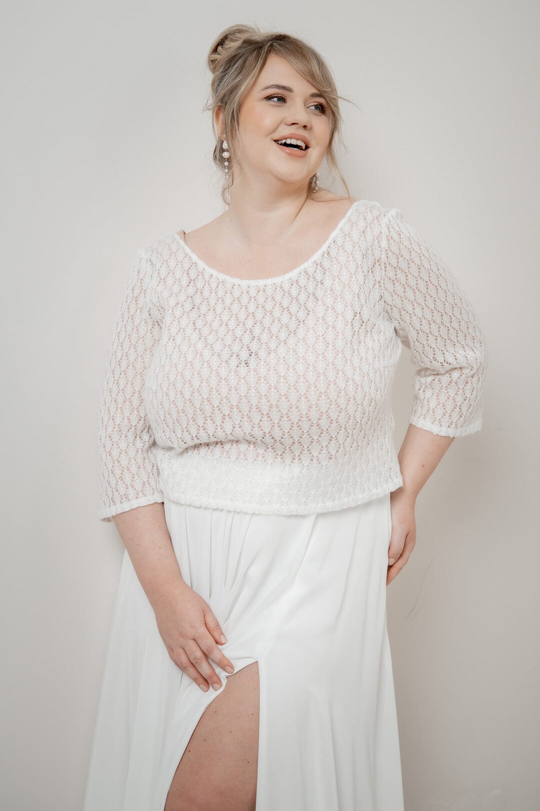 Strick-Braut Top – Haldis noni Curvy
