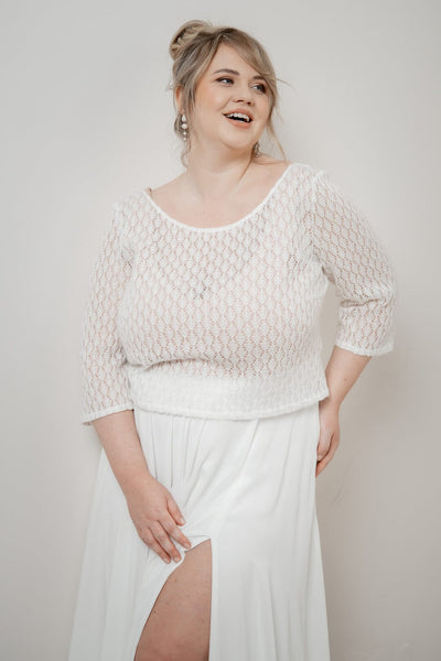 Strick-Braut Top – Haldis noni Curvy