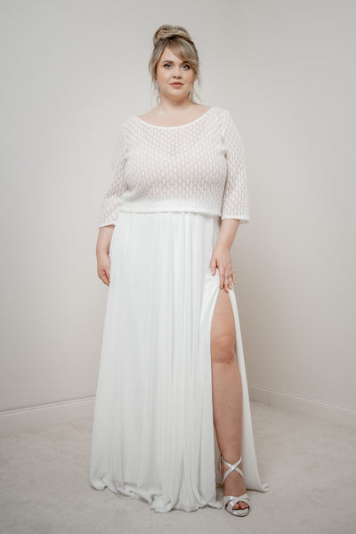 Strick-Braut Top – Haldis noni Curvy