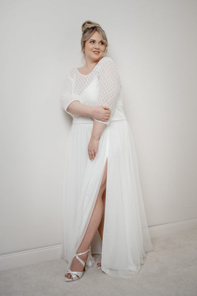 Strick-Braut Top – Haldis noni Curvy