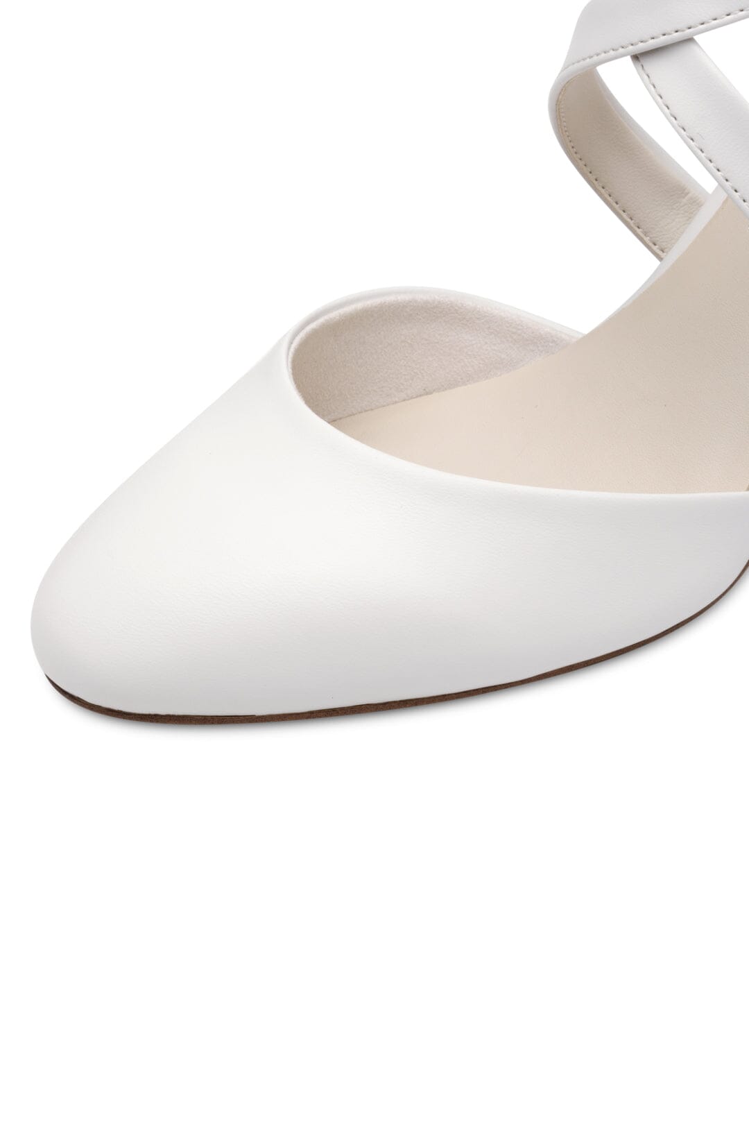 White Cross Strap Bridal Shoes – Tamaris – noni - Main Image