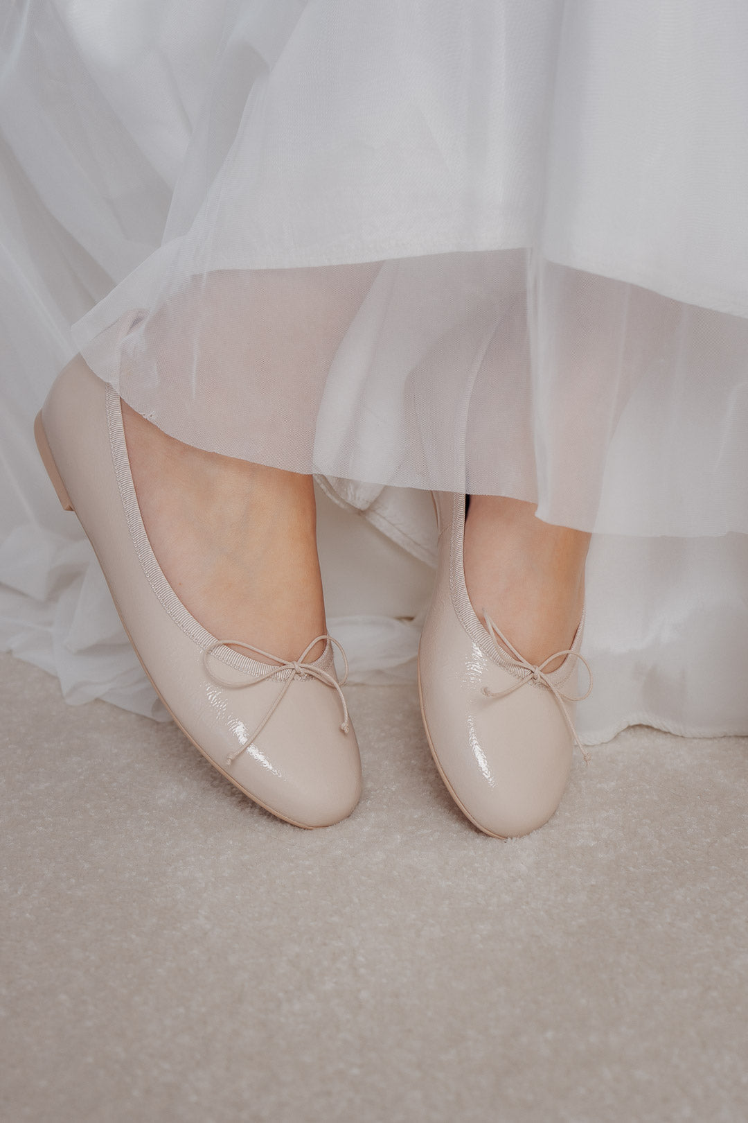 Blushfarbene Lack-Ballerinas - NICOLE Douce Rose