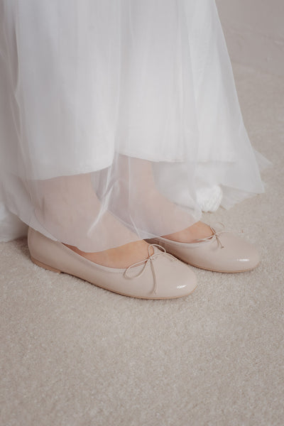 Blushfarbene Lack-Ballerinas - NICOLE Douce Rose