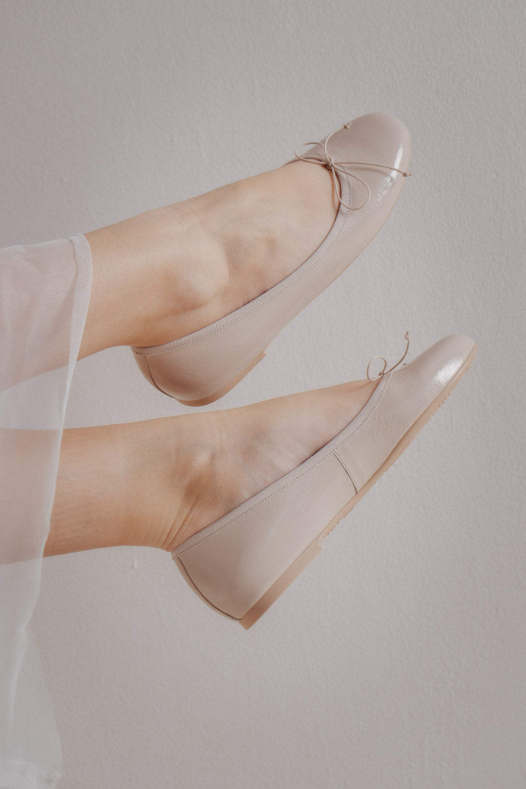 Blushfarbene Lack-Ballerinas - NICOLE Douce Rose