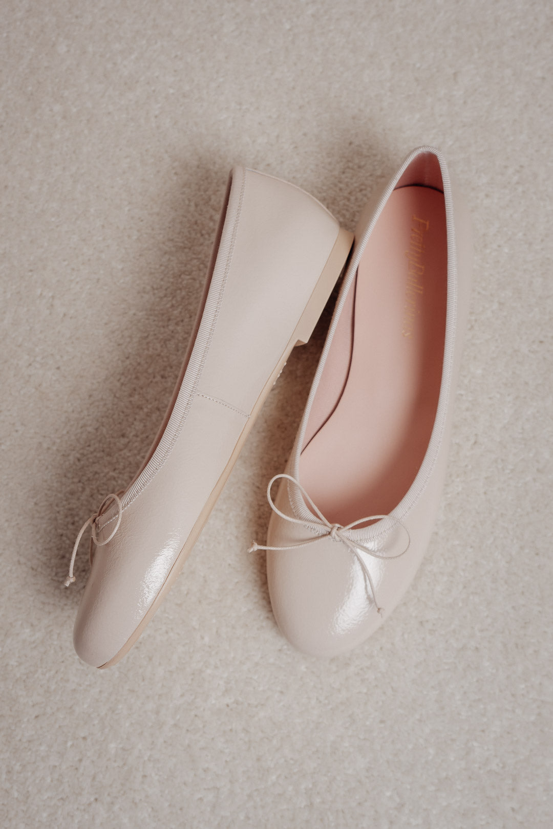 Blushfarbene Lack-Ballerinas - NICOLE Douce Rose