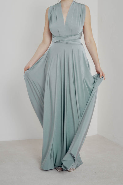 Bodenlanges Brautjungfernkleid – Ballgown Cucumber