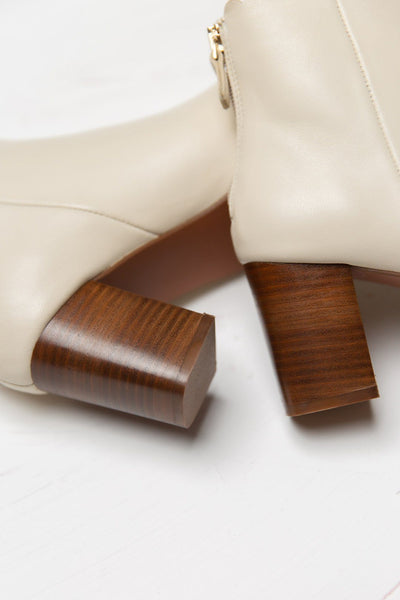 Braut Stiefelette aus Leder