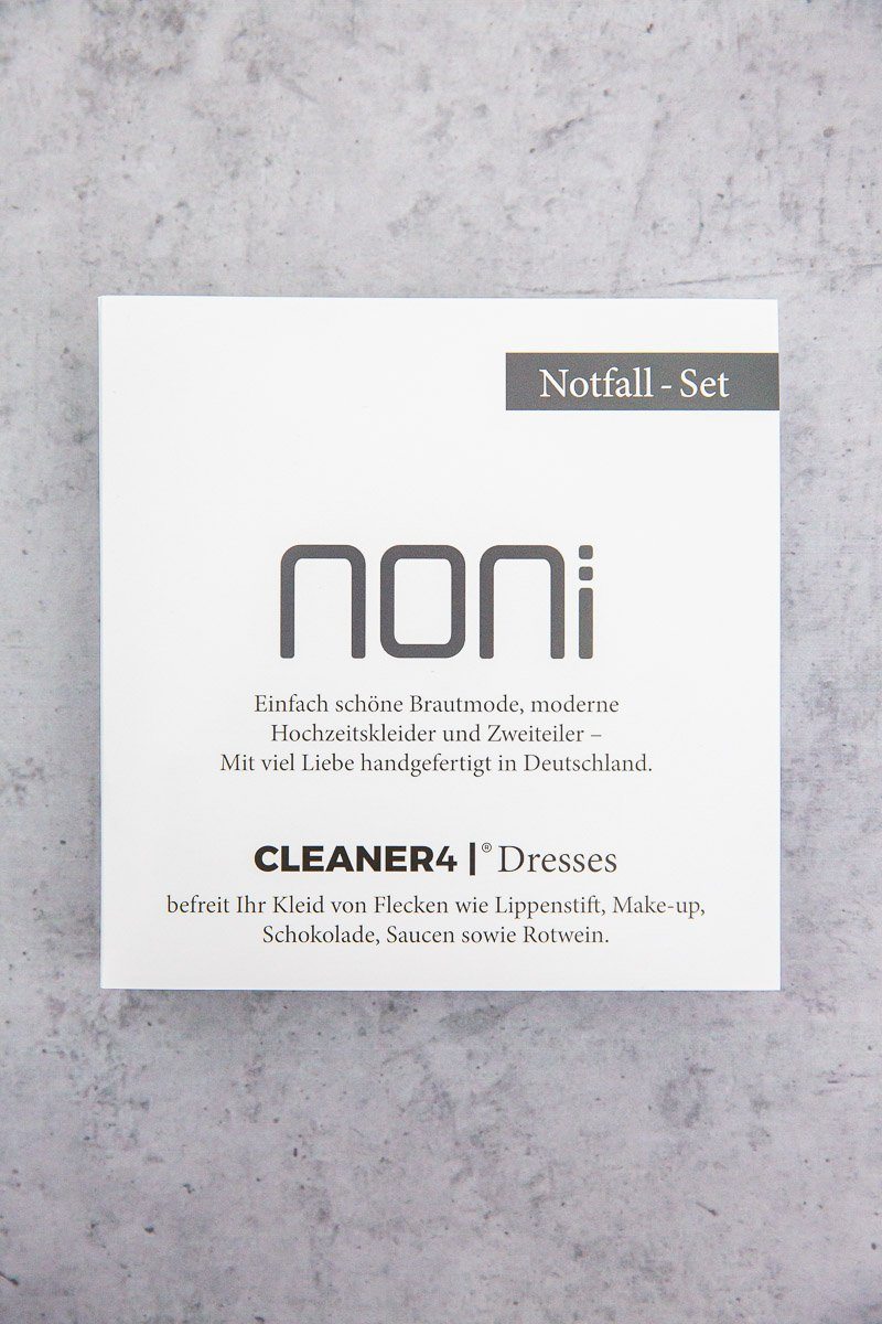 Notfall-Set gegen Flecken, Sprüh-Reiniger für das Hochzeitskleid - Cleaner 4 Wedding Dresses