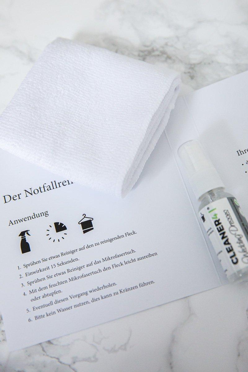 Notfall-Set gegen Flecken, Sprüh-Reiniger für das Hochzeitskleid - Cleaner 4 Wedding Dresses