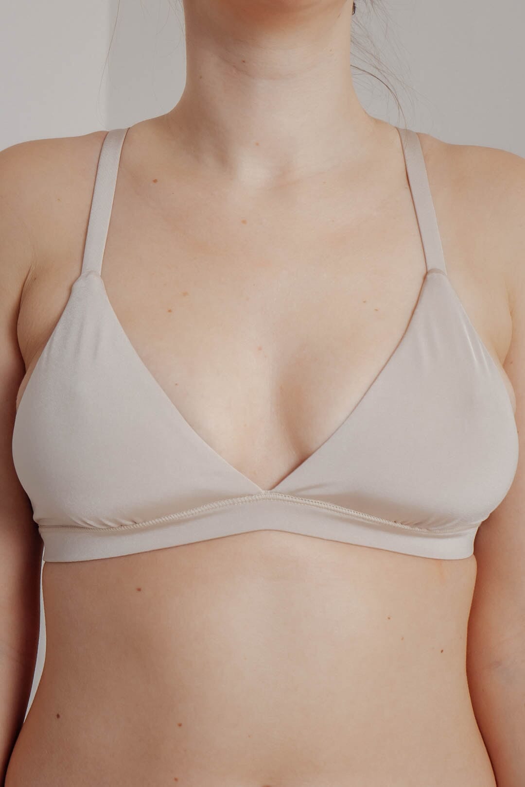 Cremefarbenes Bustier – Bralette Oyster