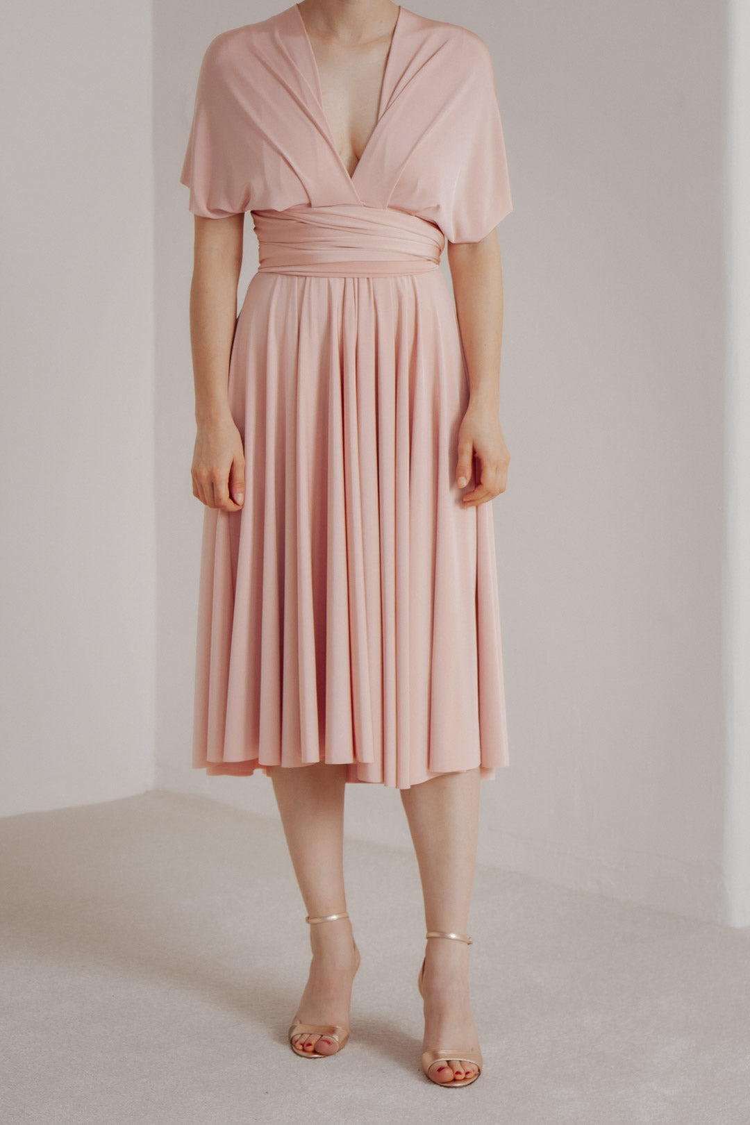 Kurzes Brautjungfernkleid in Rosa - Short Straight Blush