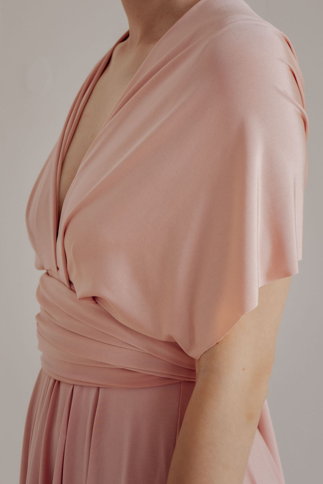 Kurzes Brautjungfernkleid in Rosa - Short Straight Blush