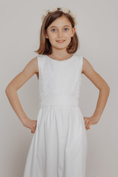 Kurzes Kinderkleid mit Blumenmuster – Lara Ivory