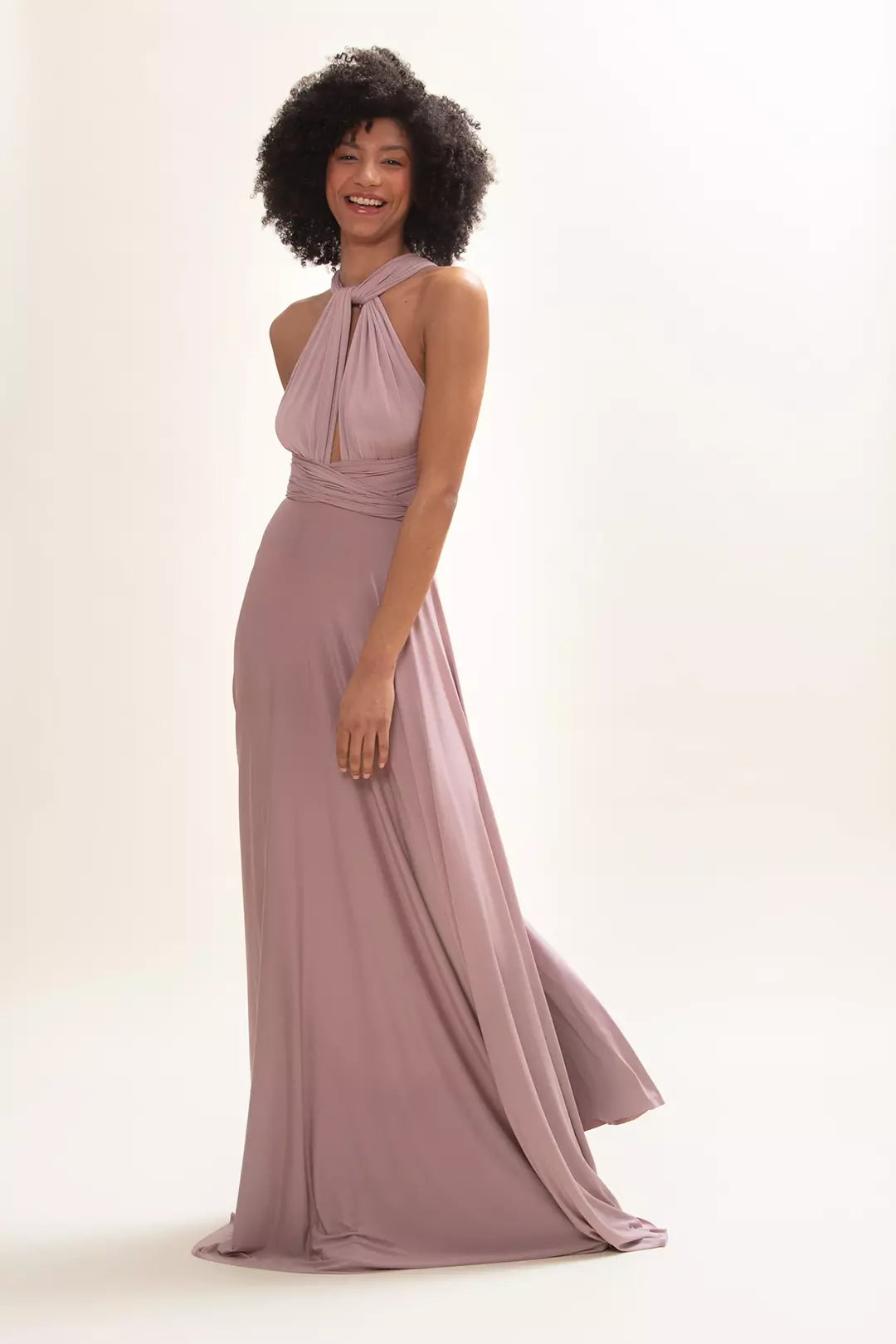 Maxi Brautjungfernkleid in hellem Purpur-Rosa - Ballgown Heather