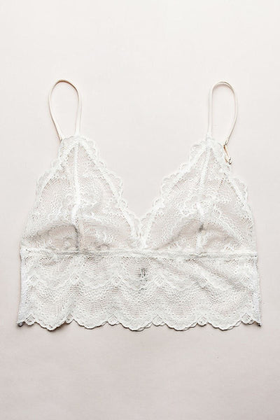 Bralette Top mit Spitze - Blanche