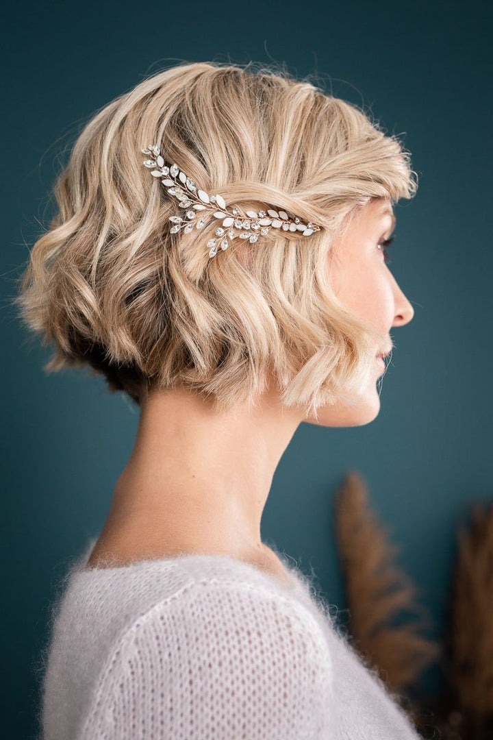 Ammei Kristall-Haarnadeln Set In Roségold | 12 Stück Hochzeitshaarschmuck Mit Strass Für Braut & Brautjungfern