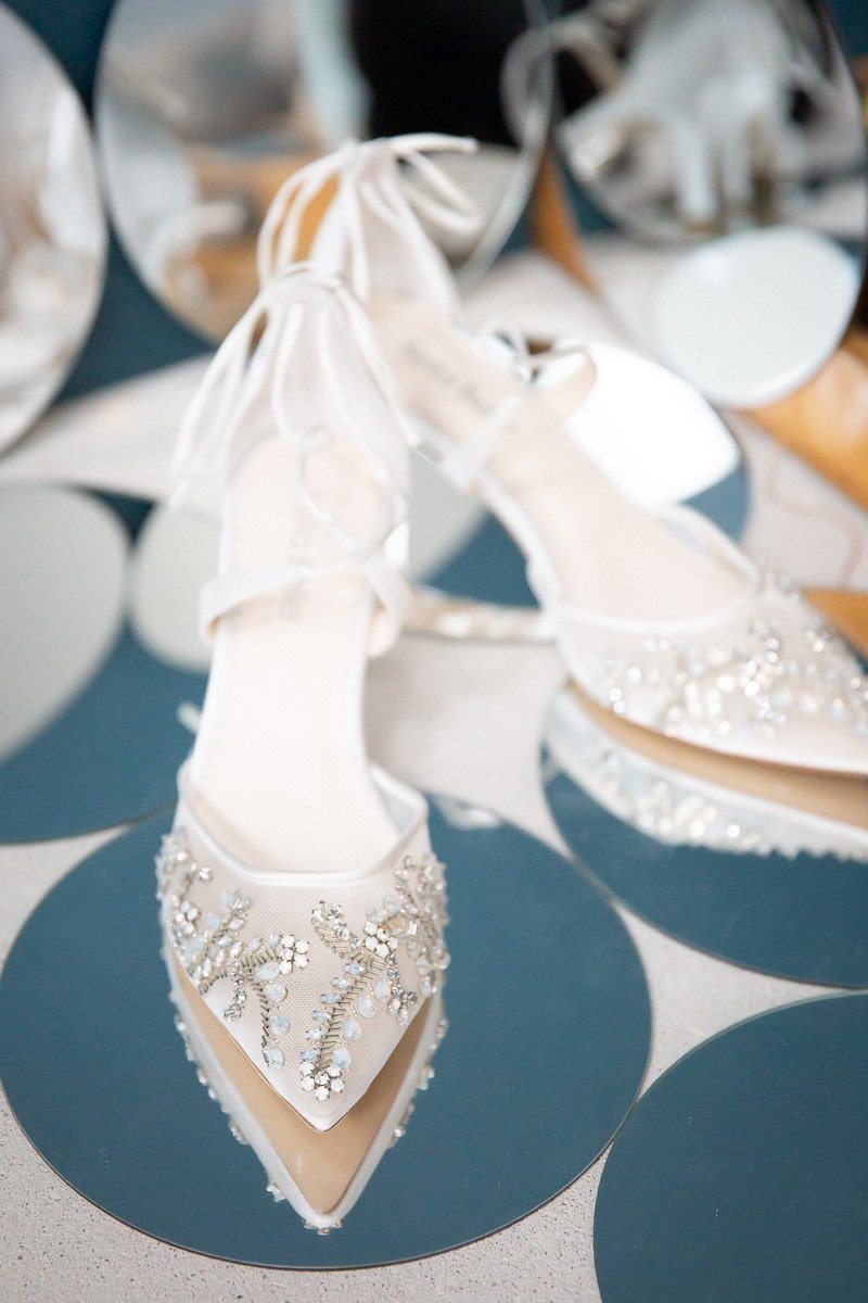 Ivory crystal wedding shoes best sale