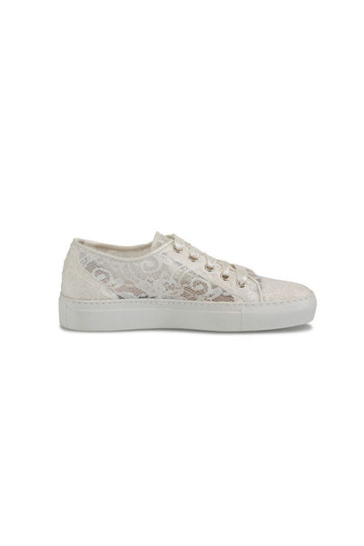 Braut Sneakers mit Spitze und Satinschnürsenkeln - Nelli Pearl Lace